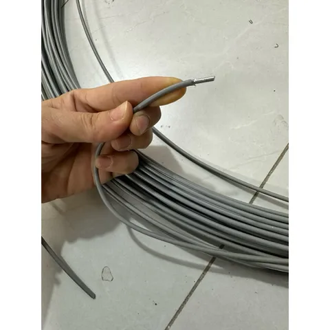 10 mét dây thép bọc nhựa không rỉ màu ghi xám 3li, 3.5li và 4li - dây thép bọc nhựa đa năng