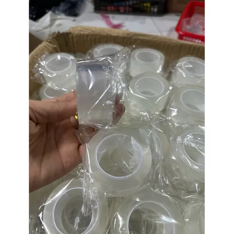 Băng Dính 2 Mặt Trong Suốt Siêu Dính Dán Trên Mọi Bề Mặt Tiện Lợi