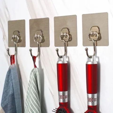 Móc inox dán tường chịu lực tốt - Móc treo đồ dán tường