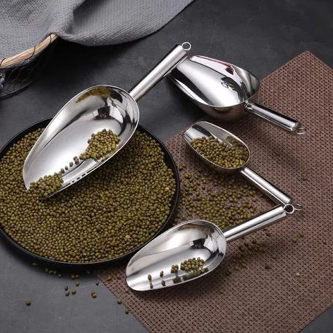 Thìa xúc đá - xúc đồ khô inox 304 đủ cỡ