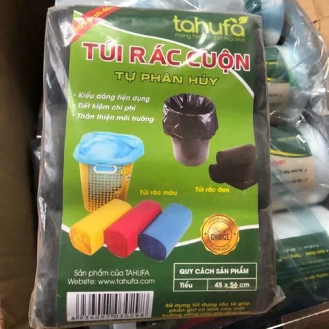 Túi rác đen - sét 3 quận túi rác tự phân hủy đựng rác dai bền thân thiện với môi trường 883019