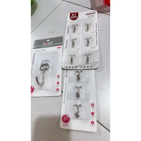 Set 3 móc dính trong siêu dính, móc dính trong chịu lực tốt