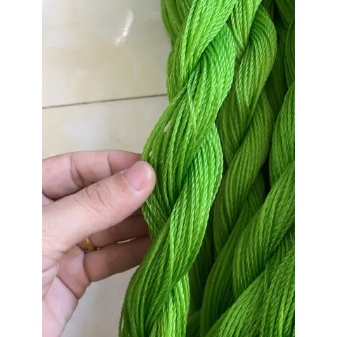 Cuộn 50 mét dây cước màu xanh, dây đan dàn leo, dây treo trái, dây nông nghiệp
