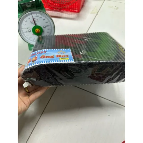 Bịch 400g Ống hút đen thẳng đầu bằng uốn  cafe, sinh tố, trân châu, không mùi phi 8