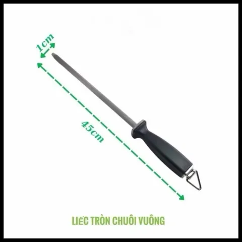 Cây liếc dao, thanh mài dao kéo thép cacbon siêu cứng loại chuẩn xịn