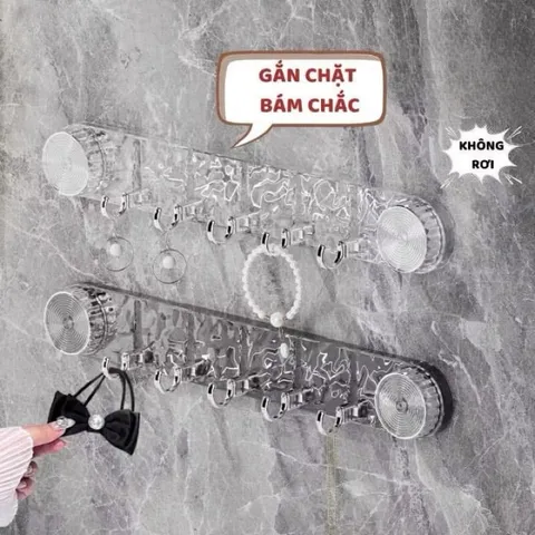 Thanh treo đồ hút trân không chịu lực tốt - móc thanh treo đồ