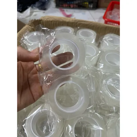 Băng keo 2 mặt trong suốt dài 3 mét dày 3cm