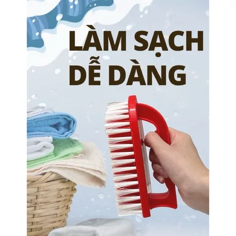 Bàn chải giặt quần áo, giày dép đa năng có tay cầm tiện lợi
