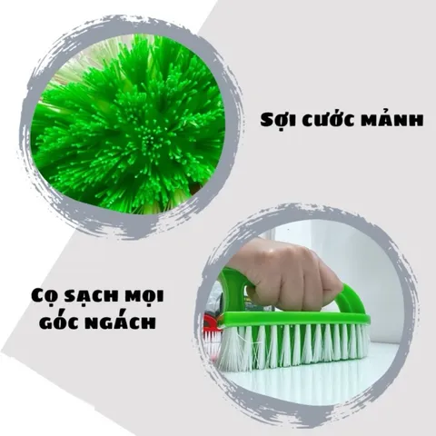 Bàn chải giặt quần áo, giày dép đa năng có tay cầm tiện lợi