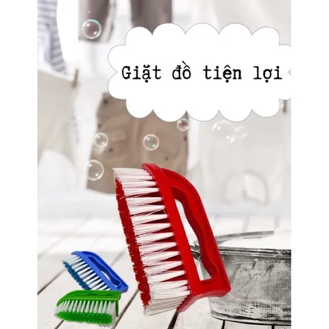Bàn chải giặt quần áo, giày dép đa năng có tay cầm tiện lợi