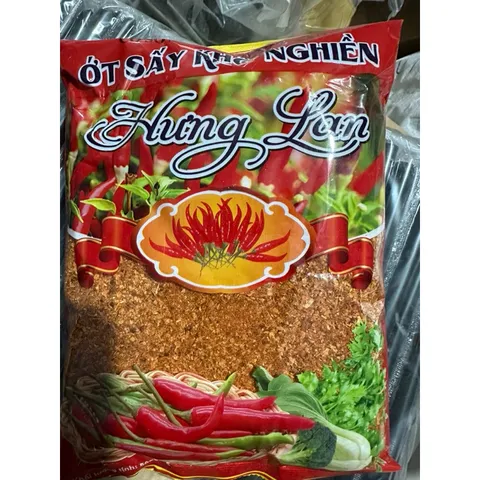 Bột ớt sấy khô Hưng Lan gói 500g - Ớt sấy khô nghiền