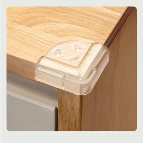 Bọc góc bàn - miếng bịt góc cạnh bàn kính, cạnh tủ vuông bằng silicon an toàn cho bé, người già