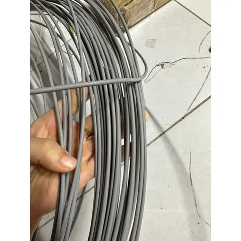 10 Mét dây thép bọc nhựa màu ghi xám - Dây thép đa năng uốn dẻo 3.5li