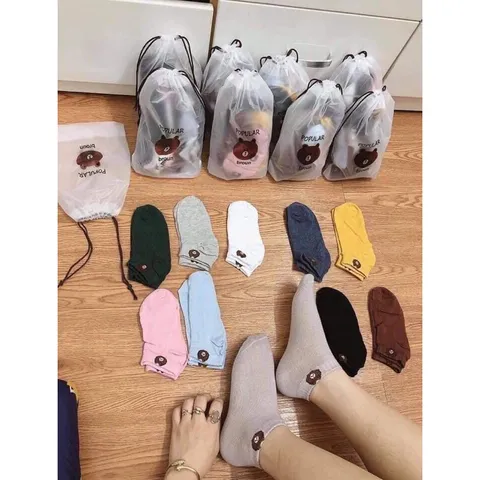 Set 20 đôi tất gấu siêu xinh - Tất gấu