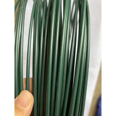 10 Mét dây thép bọc nhựa màu xanh than,màu ghi xám loại 3.5li