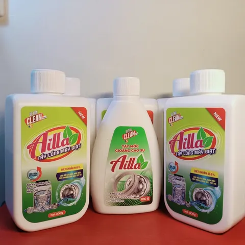 Combo 1 Tẩy Lồng Máy Giặt Ailla + 1 Tẩy mốc gioăng cao su Ailla Cao Cấp