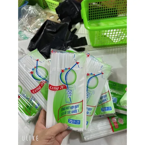 700 cái ống hút dùng 1 lần - ống hút nhựa dài 20cm