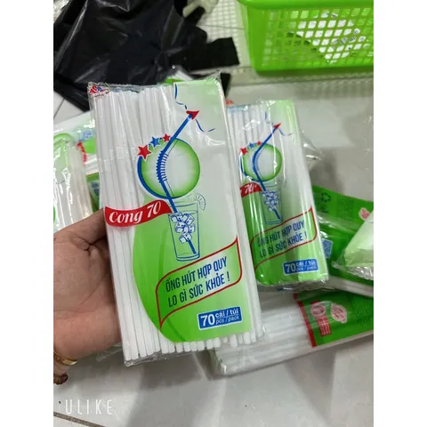 700 cái ống hút dùng 1 lần - ống hút nhựa dài 20cm