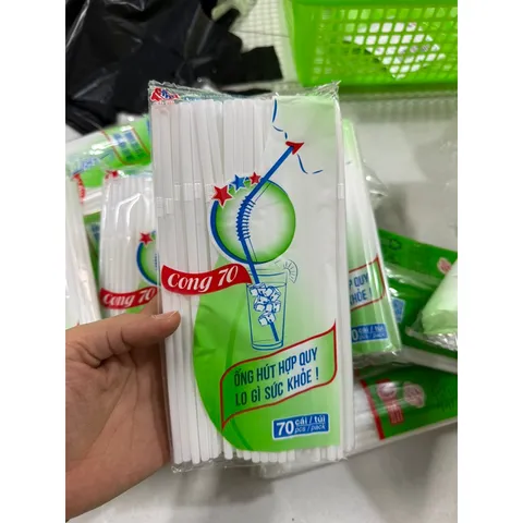 700 cái ống hút dùng 1 lần - ống hút nhựa dài 20cm