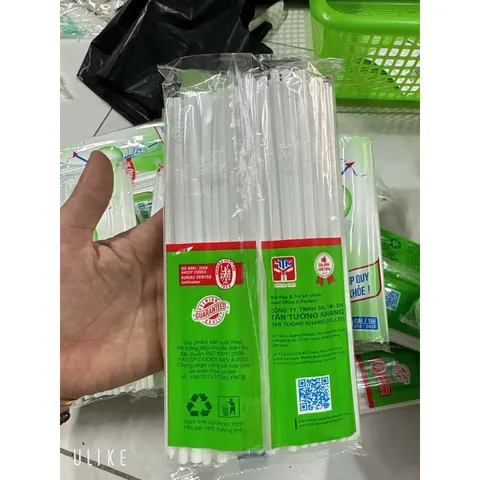 700 cái ống hút dùng 1 lần - ống hút nhựa dài 20cm