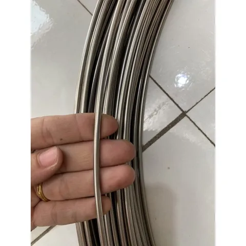 5 Dây thép inox 201 sáng bóng 4 li - dây inox dày 4mm( giá 1 mét )