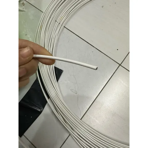 10 Mét dây thép bọc nhựa màu trắng 3.5li không rỉ - Dây thép uốn dẻo
