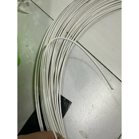 10 Mét dây thép bọc nhựa màu trắng 3.5li không rỉ - Dây thép uốn dẻo