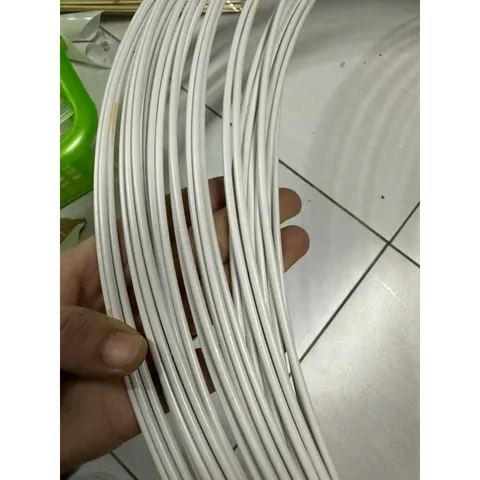 10 Mét dây thép bọc nhựa màu trắng 3.5li không rỉ - Dây thép uốn dẻo