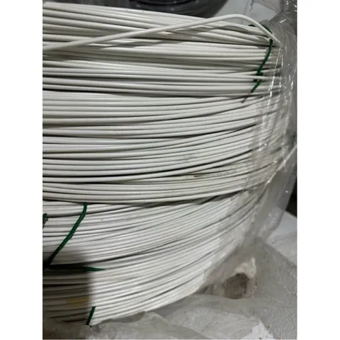 10 Mét dây thép bọc nhựa màu trắng 3.5li không rỉ - Dây thép uốn dẻo