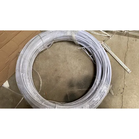 10 Mét dây thép bọc nhựa màu trắng 2.5li - Dây thép uốn dẻo