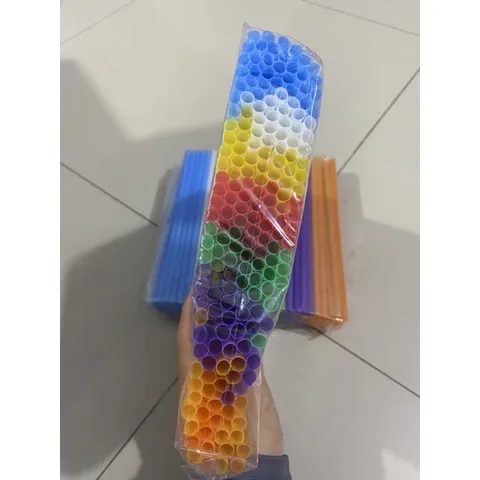 2000 Ống hút nhựa dài 21cm - ống hút nước 1 gói 200 ống