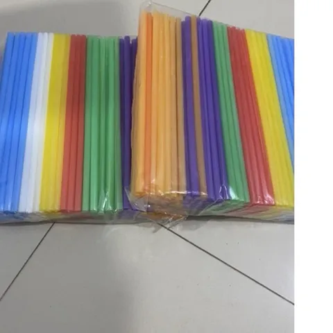 2000 Ống hút nhựa dài 21cm - ống hút nước 1 gói 200 ống