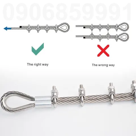 Khoá cáp 4mm, 5mm, 6mm