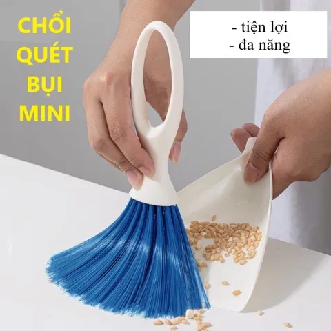 Bộ chổi quét bàn thờ nội thất ô tô - Bộ chổi quét bụi và hốt rác mini