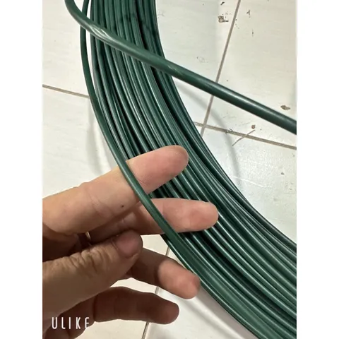 1kg Dây thép bọc nhựa màu xanh không rỉ loại 3.5 li - Dây thép bọc nhựa