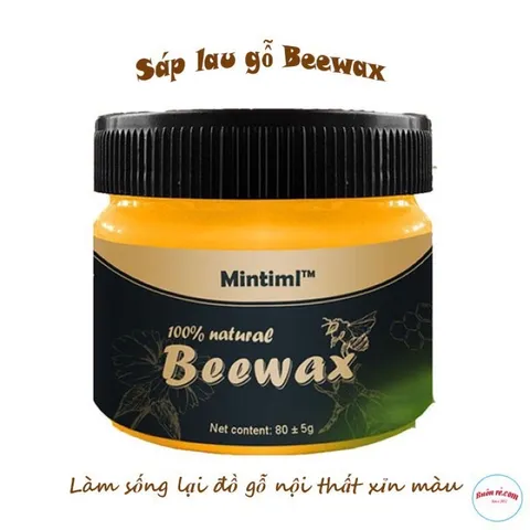Sáp ong đánh bóng đồ gỗ, đánh sạch mọi bụi bẩn bám trên bề mặt