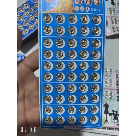 Vỉ cúc bấm khuy áo vỉ to, vỉ nhỡ, vỉ bé 50 cái
