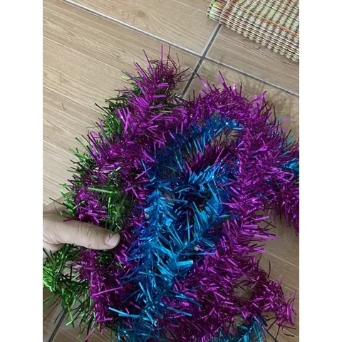 Dây kim tuyến loại 1 màu để trang trí sinh nhật, noel, tiệc rất đẹp