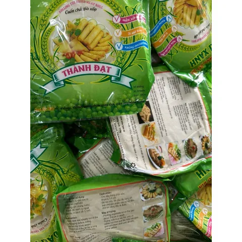 [ 100 gói gồm 3000 lá ] Bánh tráng đậu xanh giòn xốp 30 lá/gói - Combo 100 gói dùng cuốn nem chả giò