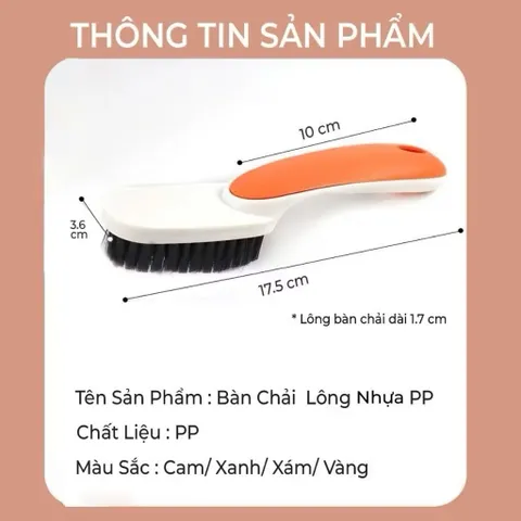 Combo 5 Chiếc Bàn Chải Đánh Giày Lông Nhựa PP Mềm Mại, Bàn Chải Đa Năng Cầm Tay Thoải Mái Tiện Lợi