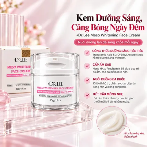 Kem Dưỡng Trắng & Mờ Nám Ngày Đêm +Dr.Lee Meso Whitening Face Cream (30g)