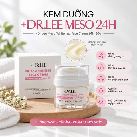 Kem Dưỡng Trắng & Mờ Nám Ngày Đêm +Dr.Lee Meso Whitening Face Cream (30g)