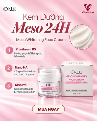 Kem Dưỡng Trắng & Mờ Nám Ngày Đêm +Dr.Lee Meso Whitening Face Cream (30g)