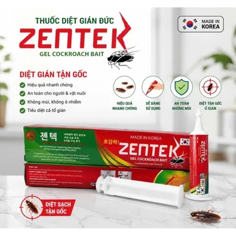 Thuốc diệt gián đức _ ZENTEK 35g, Gián Mỹ, nhập khẩu Hàn Quốc (Chính Hãng)