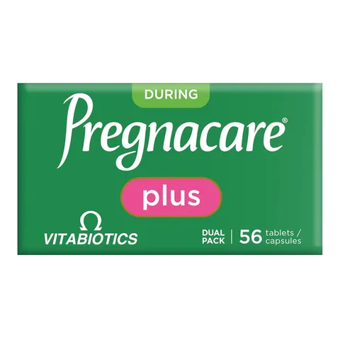 Vitabiotics Pregnacare Plus Omega 3 - Tăng cường sức đề kháng hỗ trợ giảm tình trạng ốm nghén mệt mỏi ở mẹ bầu chính hãng Anh