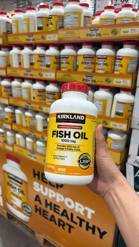 Viên uống dầu cá Kirkland Signature Fish Oil 1000mg 400 viên Mỹ - MẸ SÓC