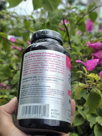 COLLAGEN MỸ NEOCELL GRASSFED COLLAGEN PEPTIDES + VITAMIN C & BIOTIN 6000MG HỘP 360 VIÊN