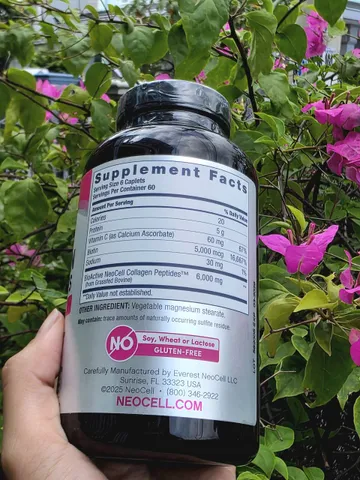 COLLAGEN MỸ NEOCELL GRASSFED COLLAGEN PEPTIDES + VITAMIN C & BIOTIN 6000MG HỘP 360 VIÊN