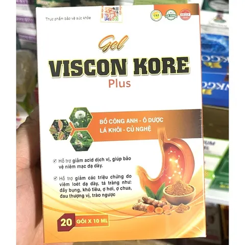 Gel Viscon Kore Plus Hỗ Trợ Dạ Dày, Chăm Sóc Niêm Mạc Dạ Dày, Hỗ Trợ Giảm Khó Chịu Do Trào Ngược Dạ Dày Thực Quản