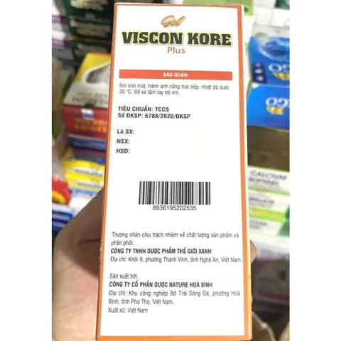 Gel Viscon Kore Plus Hỗ Trợ Dạ Dày, Chăm Sóc Niêm Mạc Dạ Dày, Hỗ Trợ Giảm Khó Chịu Do Trào Ngược Dạ Dày Thực Quản